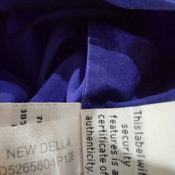 Diane Von Furstenberg Dress Womens 2 Gabe Cap Sleeve Tie Poplin Sheath Career - Picture 14 of 16